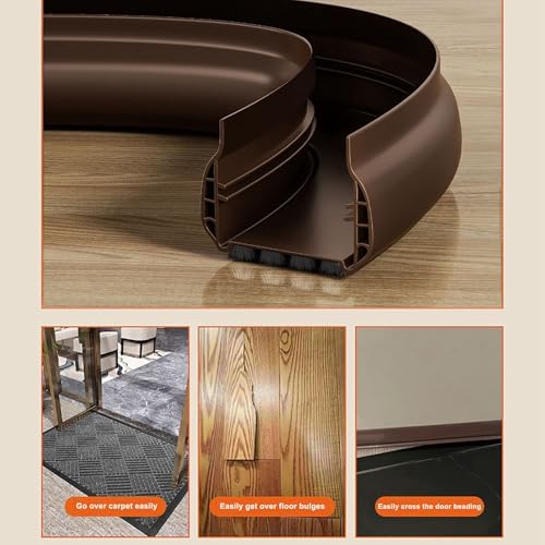 Lifeuping Under Door Draft Stopper with Brush