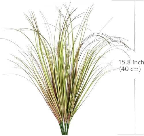 CATTREE Artificial Wheat Grass Plants 16 Pack Purple