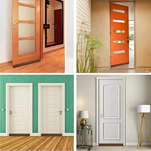 YEmirth 2 Pack Door Draft Stopper Brown 2in39in