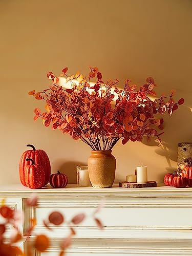 Annas Whimsy 8 Pcs Artificial Fall Plants and Flowers