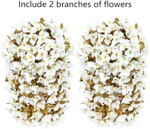 HyeFlora Artificial Bougainvillea Hanging Flowers 2pcs
