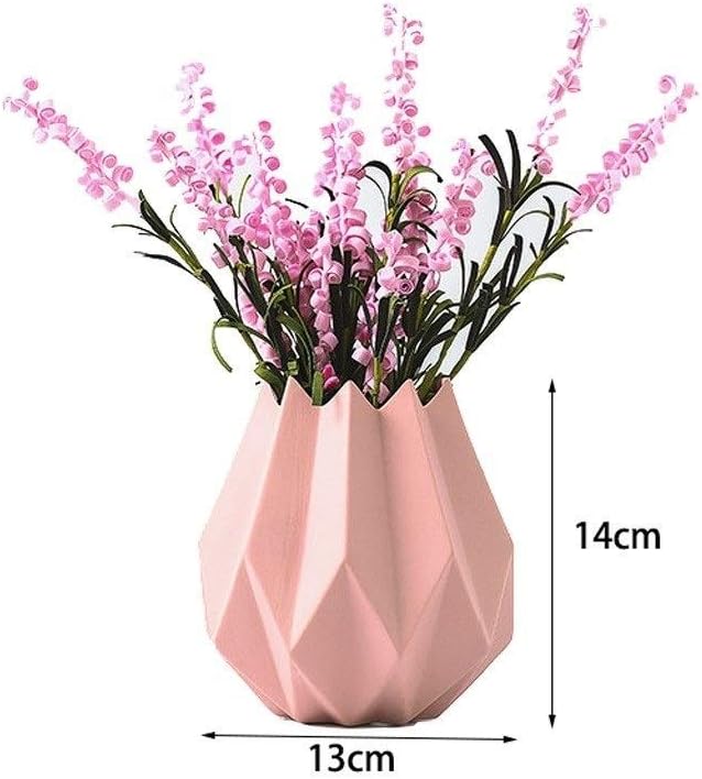 Realistic Artificial Flowers with Ceramic Vase Set