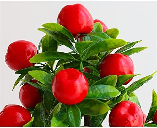 Lifelike Fake Pomegranate Mango Apple Tree Artificial Potted Plant for Home Office