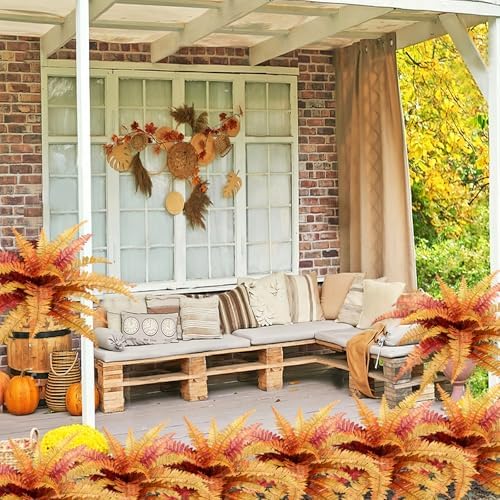Dremisland Artificial Fall Plants and Ferns Set of 2