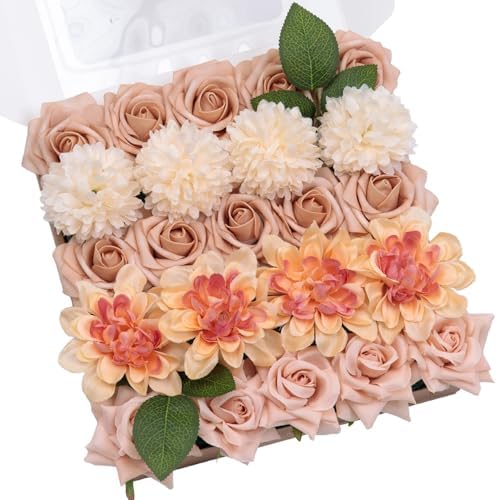 TINGE TIME Artificial Flowers Combo Box Set