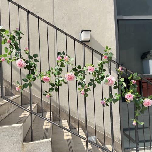 59FT Bendable Rose Garland for Home Decor Pink