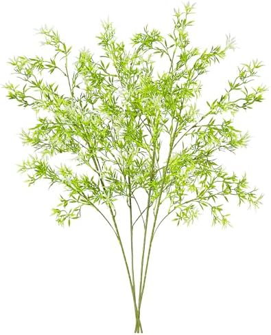 4PCS Artificial Greenery Stems with Flowers for Home Decor