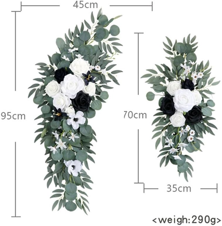 S_SSOY 2 Pack Wedding Arch Flowers Swag