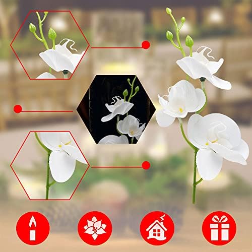 Lardux 24 Pcs Artificial Flowers for Floating Candles Wedding Centerpieces