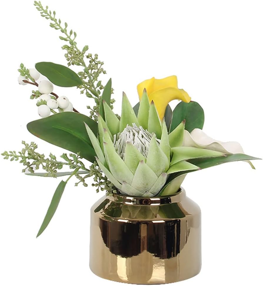 Artificial Flowers with Vase for Home Decor