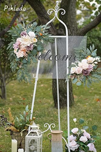 Piklado Faux Flower Swag Set of 2 Champagne Wedding Decor