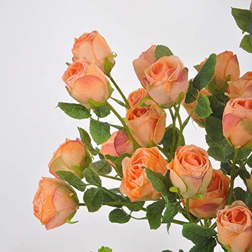 Dried Flower Artificial Rose 6pcs 24 Inch Long Stem Set