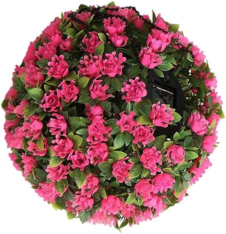 Solar-Powered Hanging Flower Ball for Outdoor Decor
