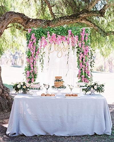 DearHouse 2Pcs 6Ft Artificial Wisteria Garland