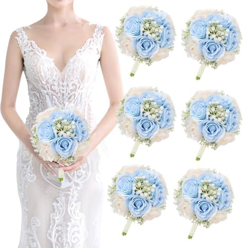 Exotic Dried Flower Bouquet Wedding Sets 6PCS Artificial Flowers