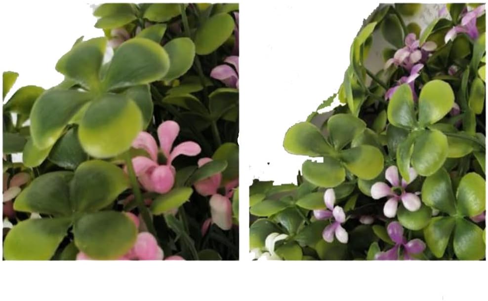 Artificial Clover Bushes 3PCS Pink Home Decor