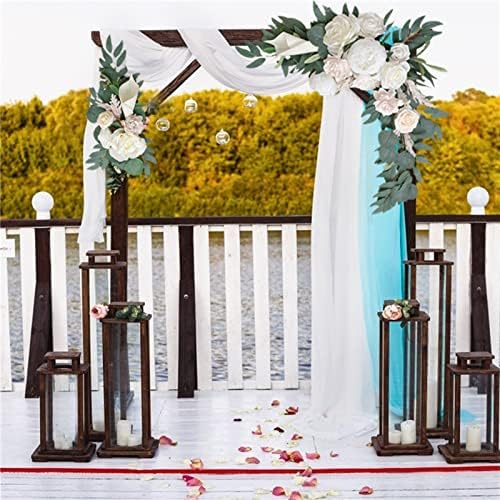 PerGar 2Pcs Artificial Wedding Arch Flowers Kit Pink