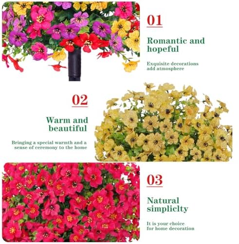 Curtainboro Artificial Violet Topiary Ball Trees