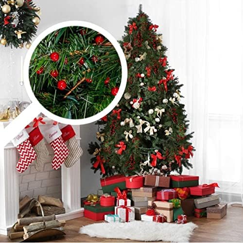 19 Inch Red Berry Stems with Wired Branches 12-Pack