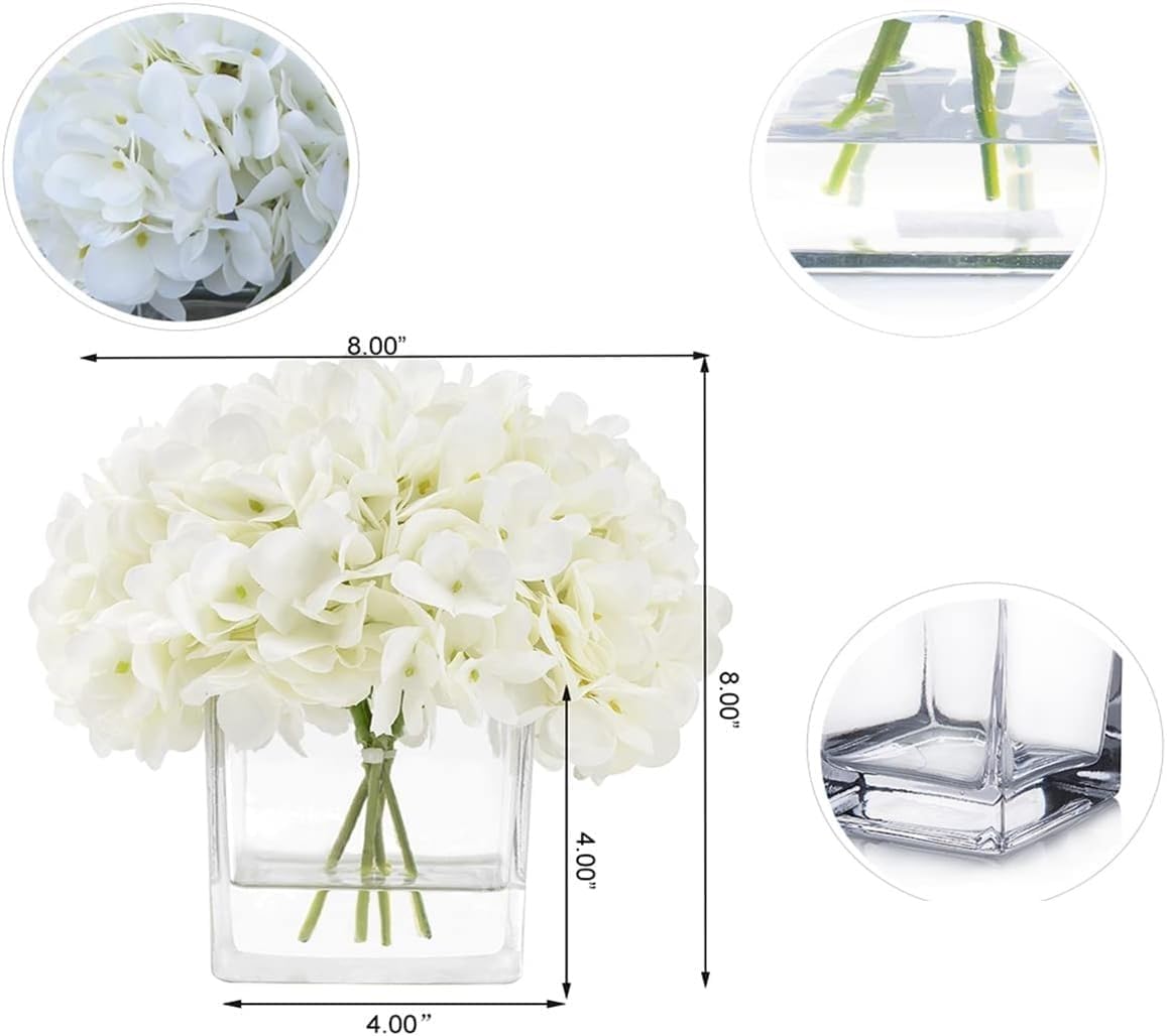 Exotic Dried Flower Bouquet Quiet Hydrangea Artificial Flowers Vase Arrangement