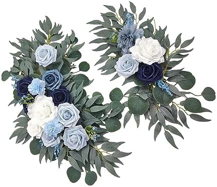 Artificial Blue Flower Swag for Wedding Arch