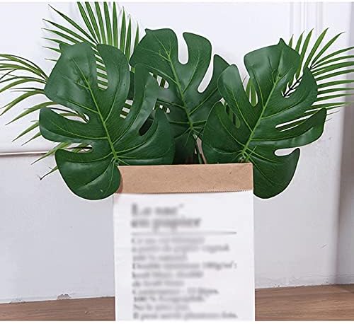 Artificial Monstera Plant 23 Inch Fake Potted Palm Tree Decor