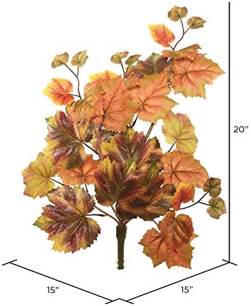 Vickerman 20 Inch Artificial Autumn Grape Leaf