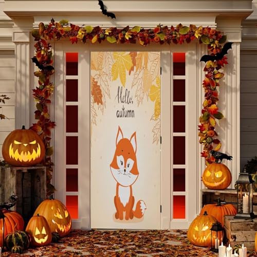 Susiyo Autumn Halloween Door Cover Decor 32x79