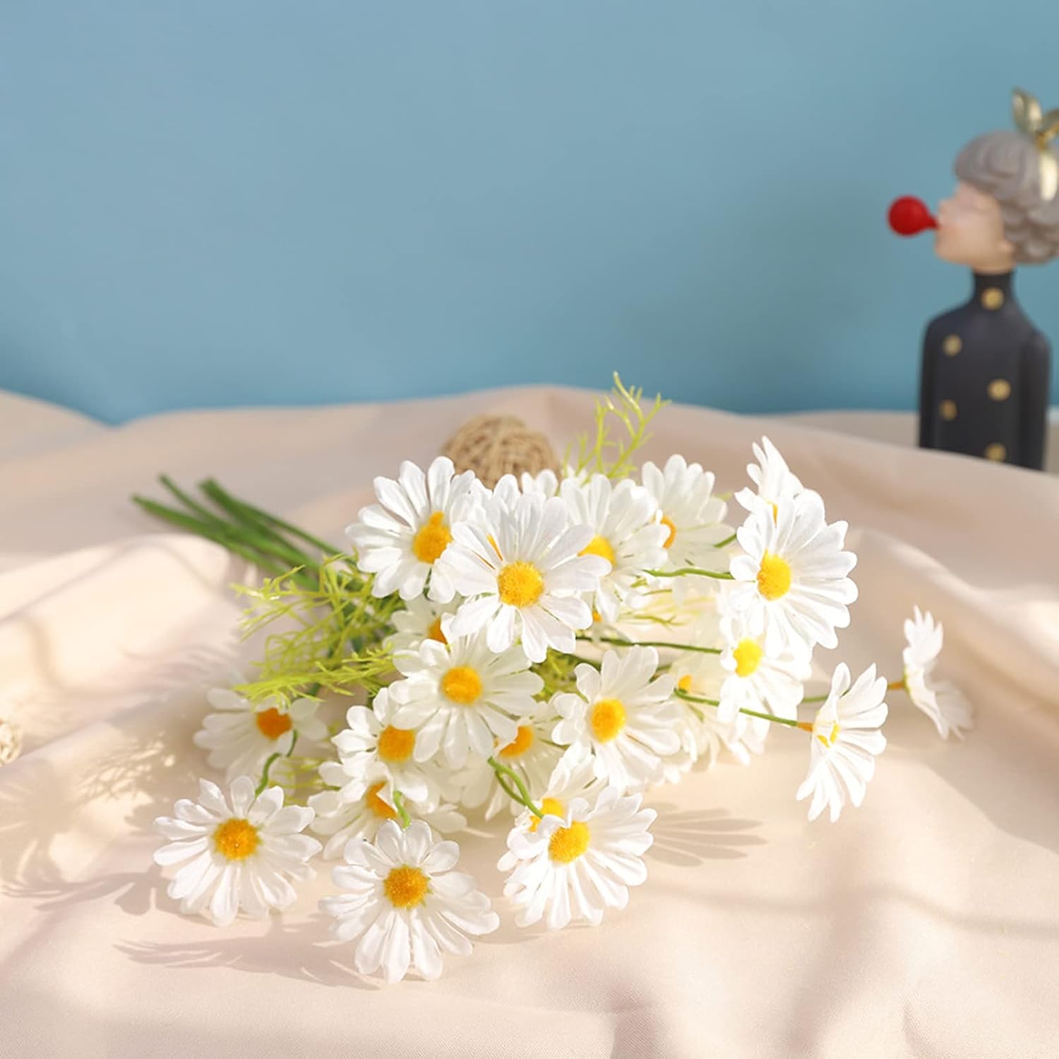 Faux Flower Artificial Flowers 10 Pcs Chamomiles