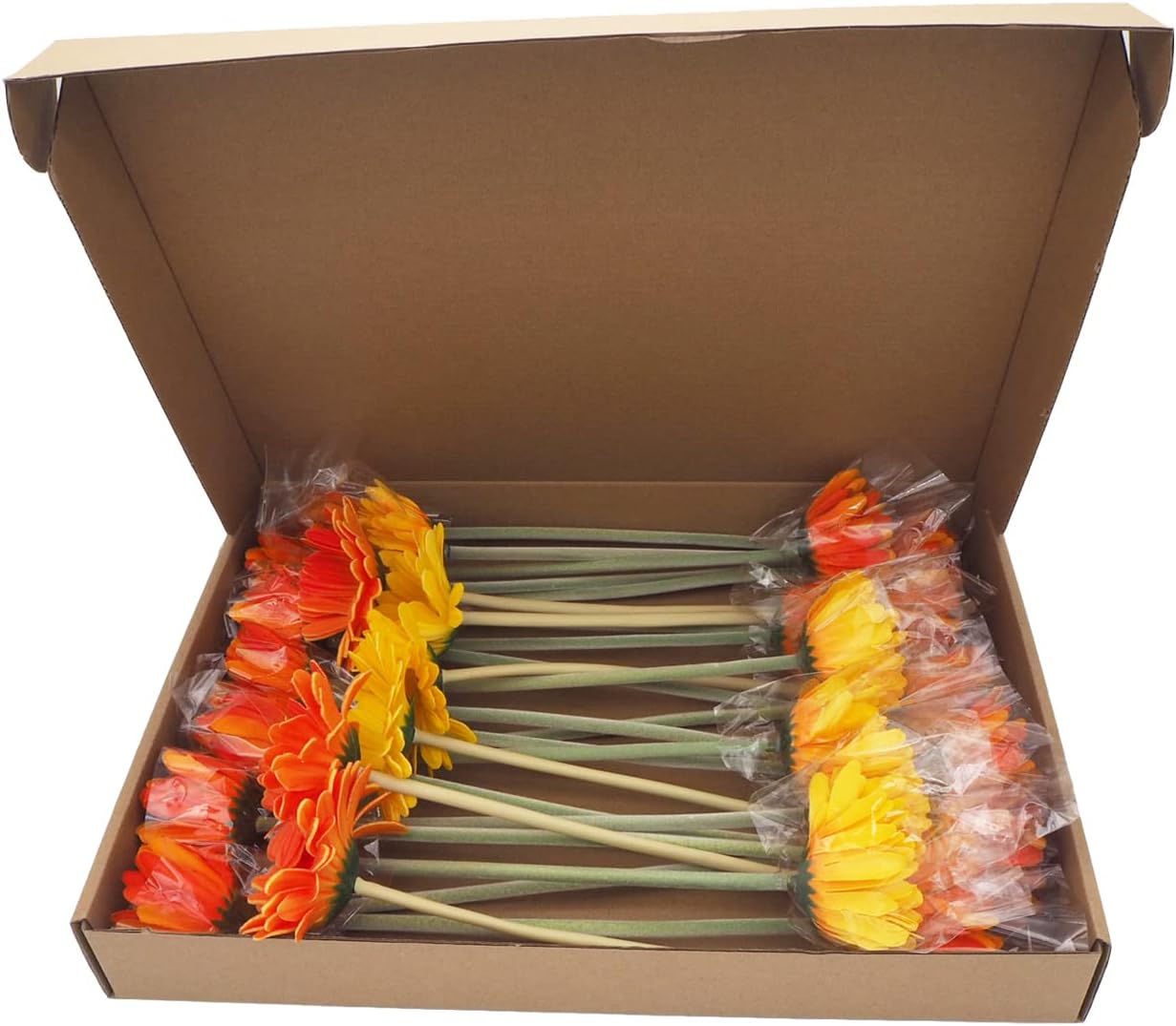 Momiaday 26Pcs Artificial Flowers Bouquets for Home Wedding Decor