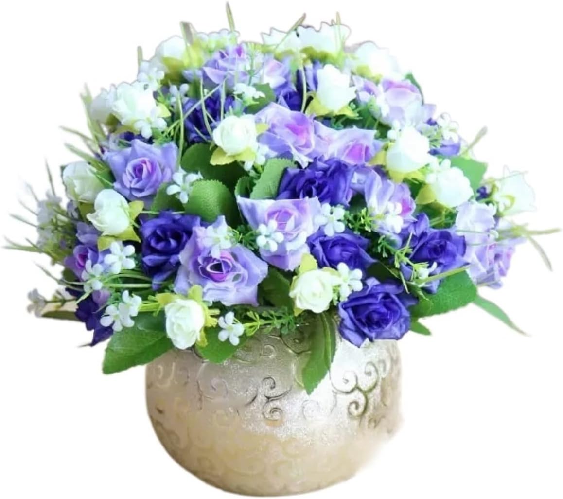 Artificial Flowers Vase Set for Home Decoration