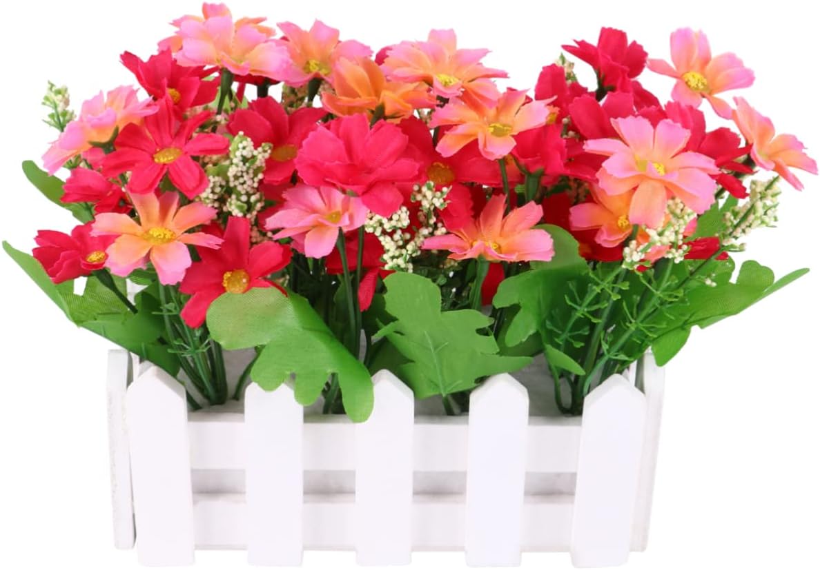 Lifelike Artificial Daisy Flower Vase for Home Decor