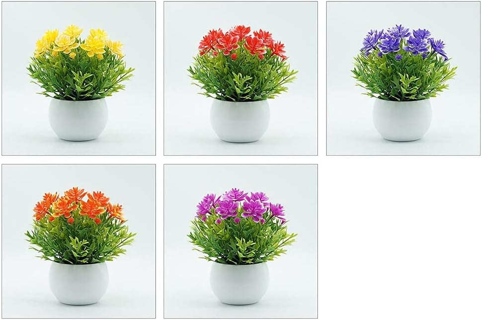 GRCQLWT Artificial Potted Plant Indoor Bonsai Decor