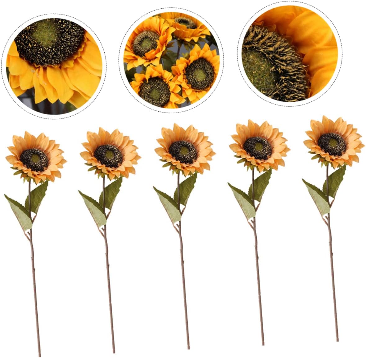 10 Pcs Artificial Sunflower Centerpiece Table Decor