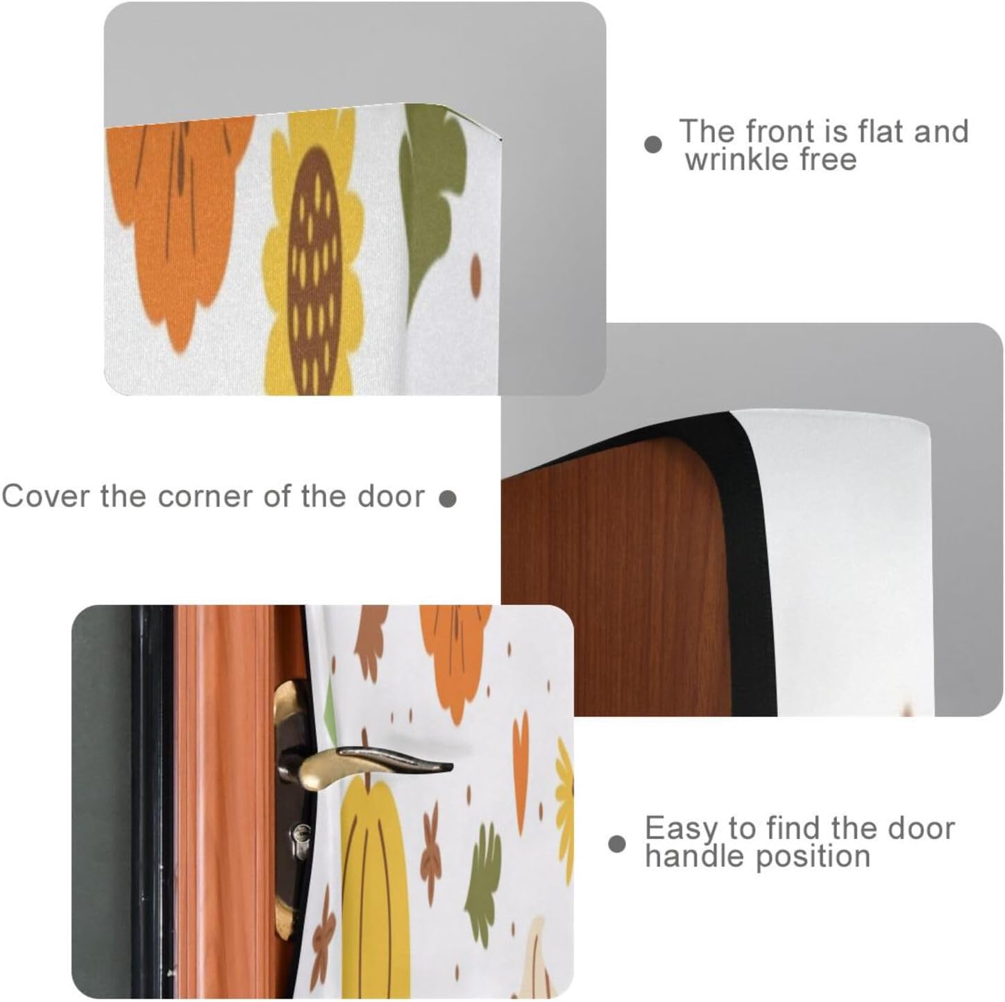 Susiyo Halloween Door Cover Pie Slice Decor 32x79 in