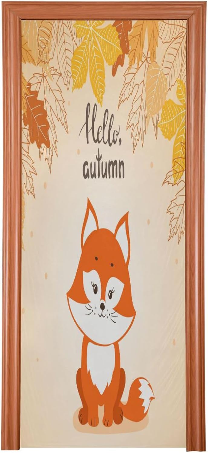 Susiyo Autumn Halloween Door Cover Decor 32x79