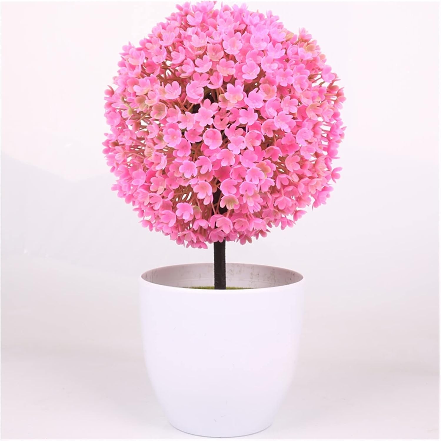 Sakura Snowball Artificial Potted Plants Set