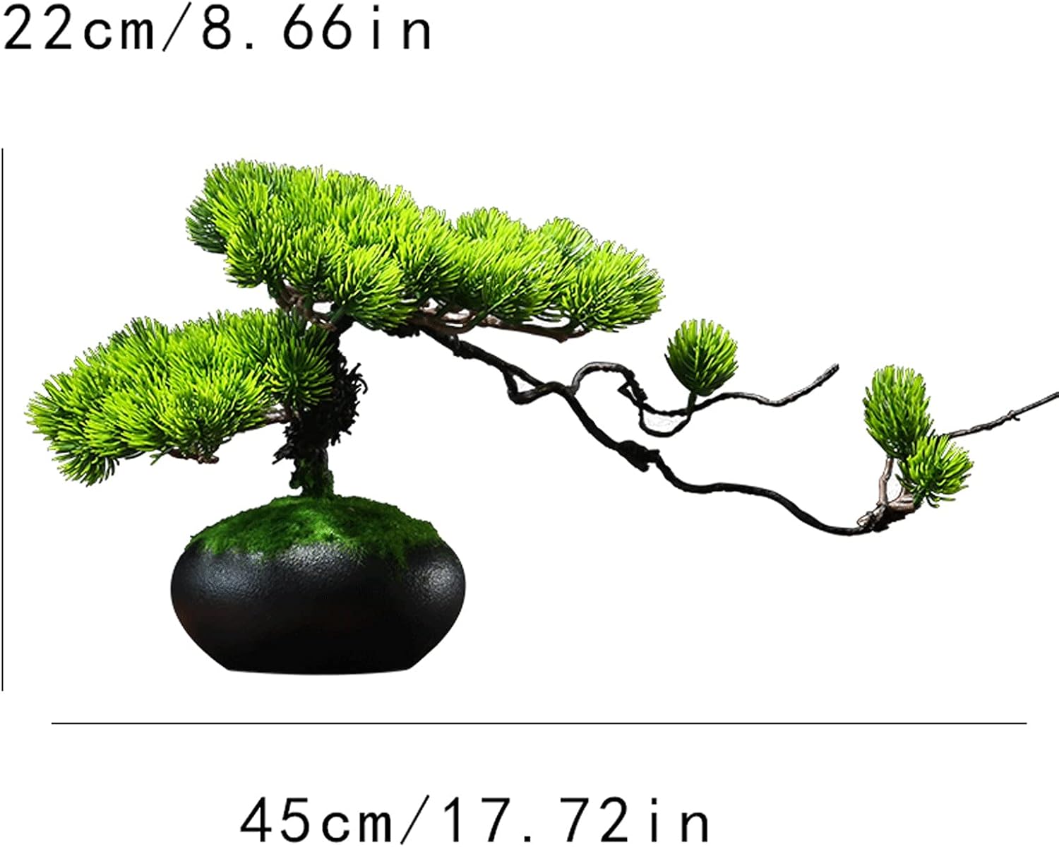 Artificial Pine Bonsai Tree - 8 Inch Decorative Display