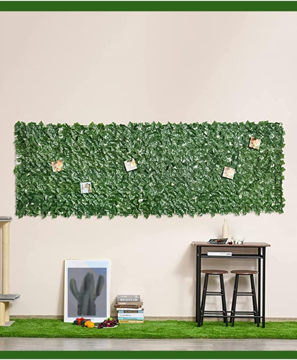 Artificial Ivy Privacy Fence Screen Greenery Wall 1x2m 1
