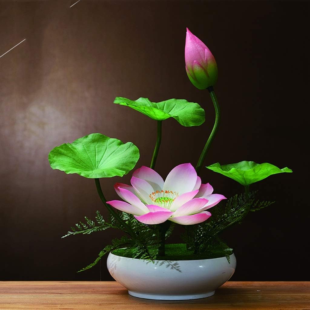 Artificial Lotus Bonsai Flower for Home and Office Decor