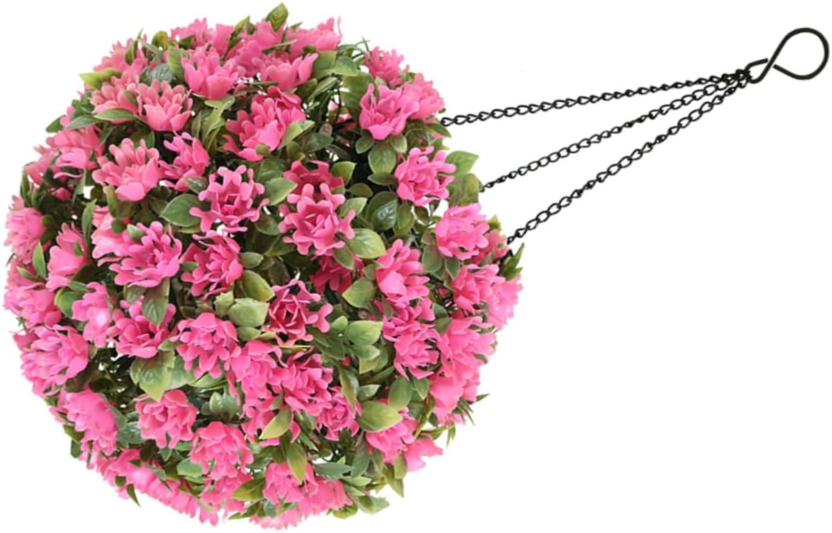 Solar-Powered Hanging Flower Ball for Outdoor Decor