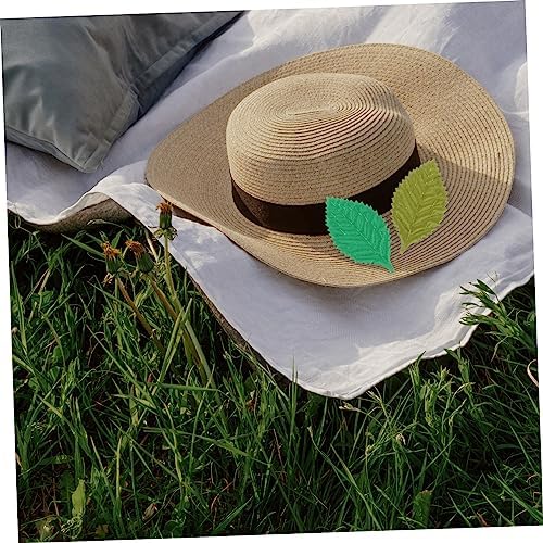 900 Pcs Artificial Green Leaves for Hair Ties and Crafts
