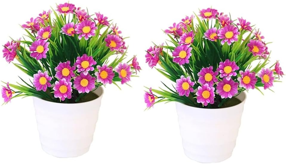 2 Pack Artificial Plants for Home Office Decor