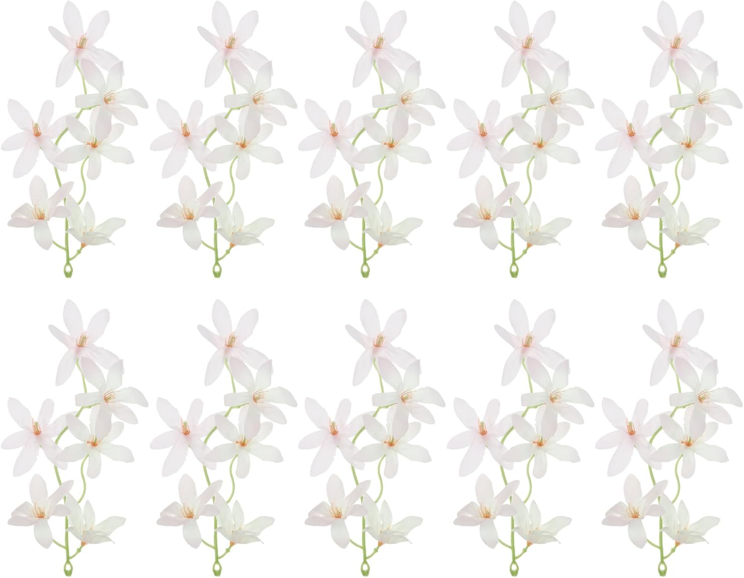 PATIKIL Artificial Orchid Flowers Pink 7 Inch