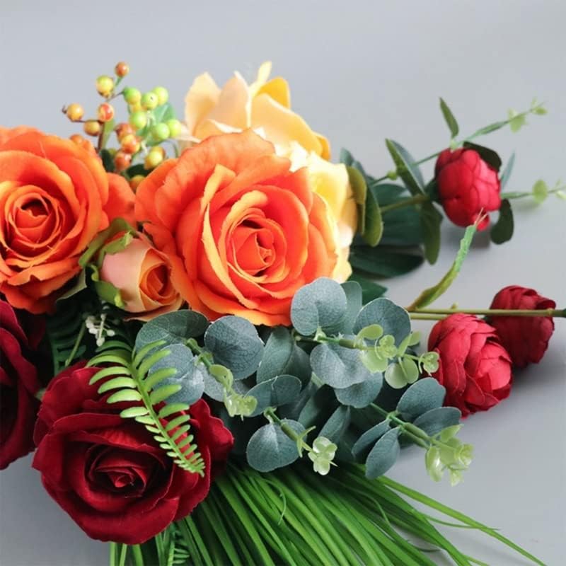 Artificial Flowers Bouquet Silk Rose Hydrangea Decor