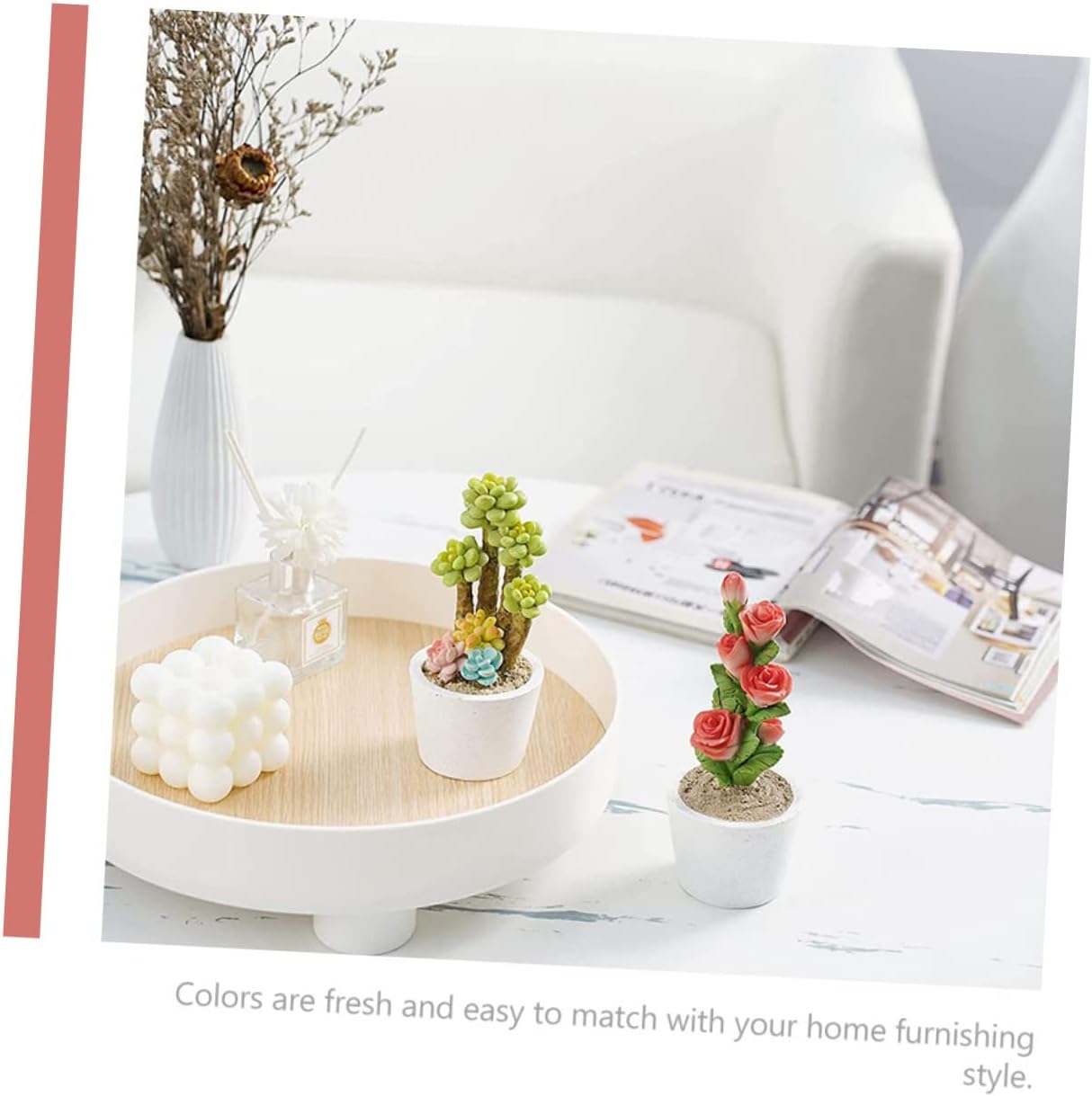 Realistic Artificial Succulent Plant for Home Decor