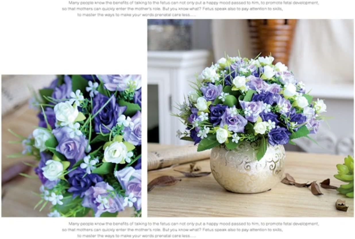 Artificial Flowers Vase Set for Home Decoration