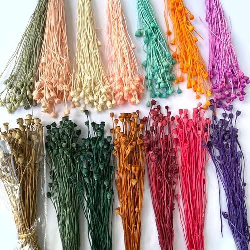 40PCS Dried Flowers 1378-1575 Inch Artificial Floral Arrangements