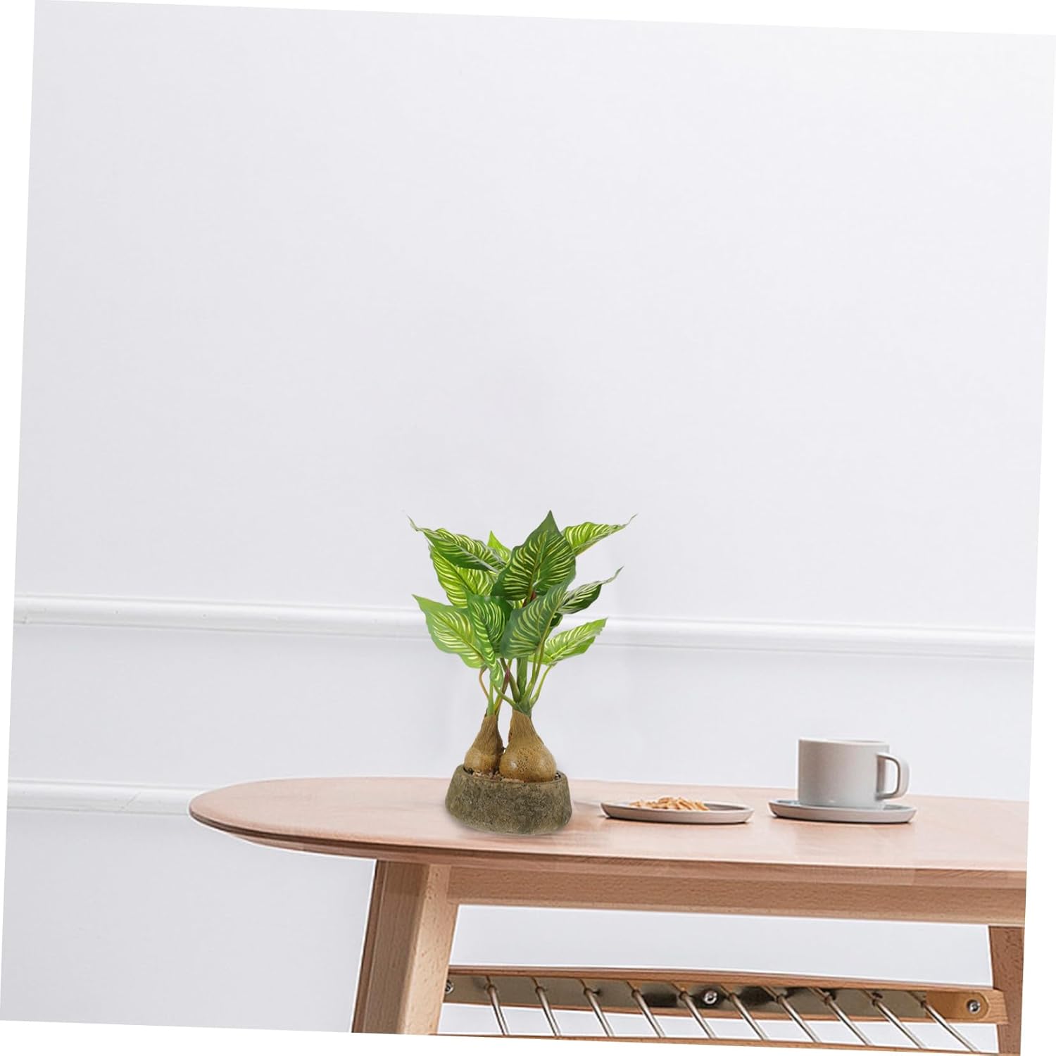 Lifelike Ivy Monstera Faux Plant in Pot Decor