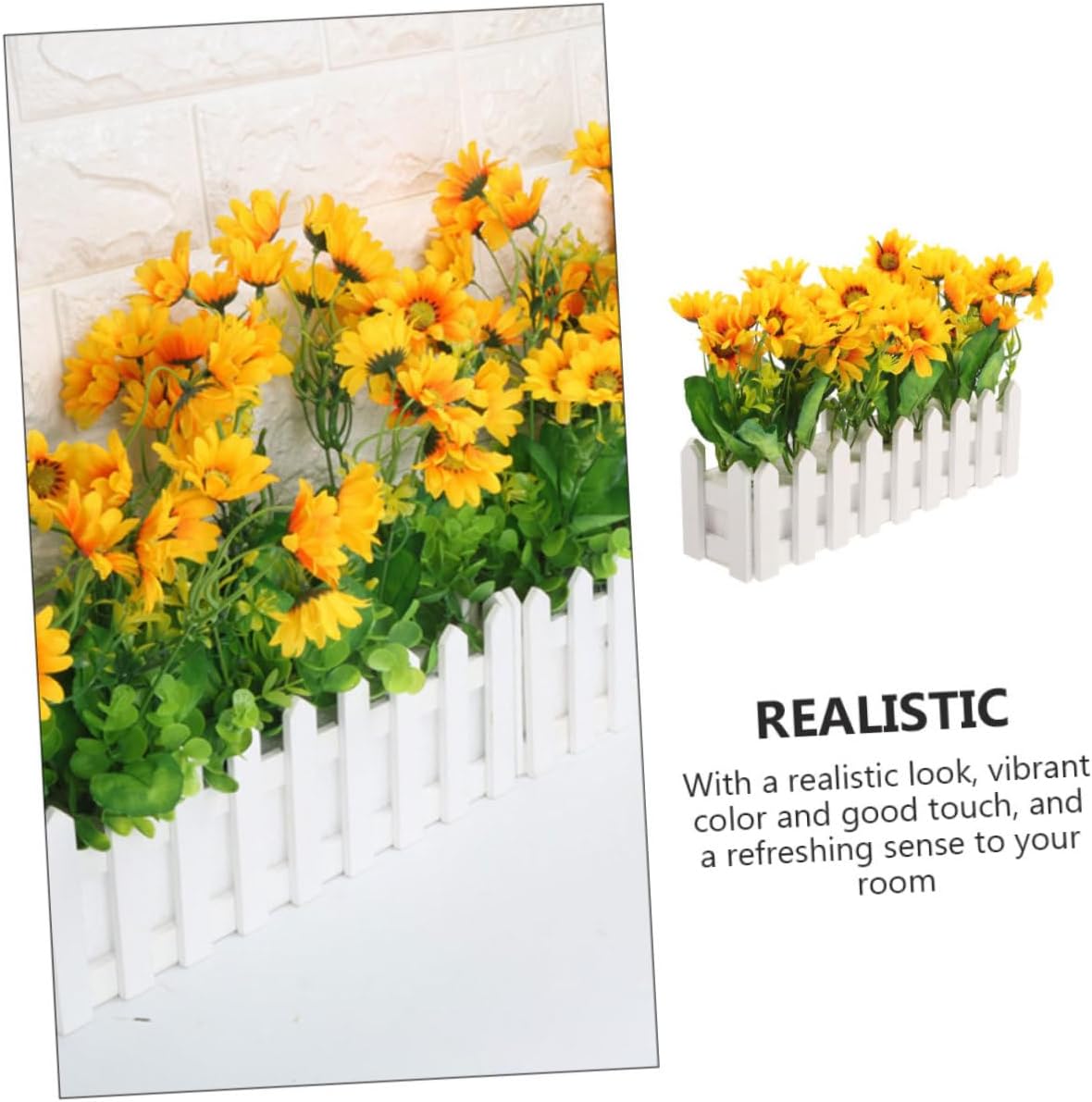 White Artificial Sunflower Flower Arrangement